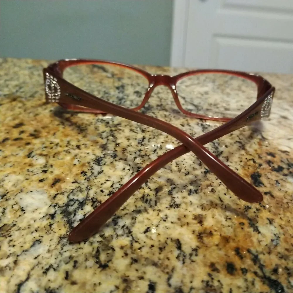 BVLGARI 470-B 829 Bling Crystal EYEGLASSES SIZE:51-15-135